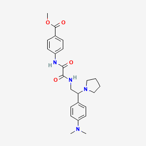 Methyl 4-(2-((2-(4-(dimethylamino)phenyl)-2-(pyrrolidin-1-yl)ethyl)amino)-2-oxoacetamido)benzoate