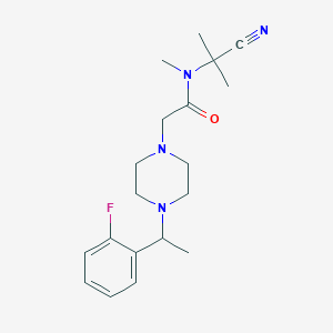 N-(1-cyano-1-methylethyl)-2-{4-[1-(2-fluorophenyl)ethyl]piperazin-1-yl}-N-methylacetamide