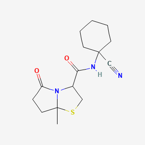 N-(1-cyanocyclohexyl)-7a-methyl-5-oxo-hexahydropyrrolo[2,1-b][1,3]thiazole-3-carboxamide