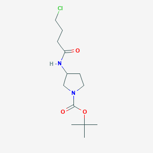 Tert-butyl 3-(4-chlorobutanamido)pyrrolidine-1-carboxylate