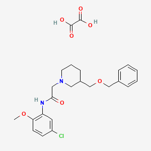 2-(3-((benzyloxy)methyl)piperidin-1-yl)-N-(5-chloro-2-methoxyphenyl)acetamide oxalate