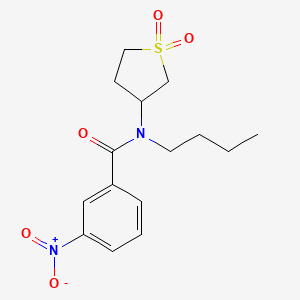 molecular formula C15H20N2O5S B2711773 N-butyl-N-(1,1-dioxidotetrahydrothiophen-3-yl)-3-nitrobenzamide CAS No. 874788-43-9