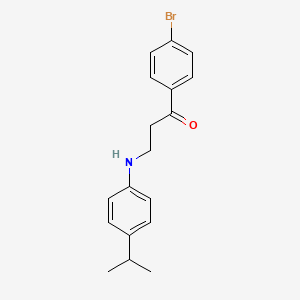 1-(4-Bromophenyl)-3-(4-isopropylanilino)-1-propanone