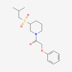 1-[3-(2-Methylpropanesulfonyl)piperidin-1-yl]-2-phenoxyethan-1-one