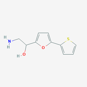 molecular formula C10H11NO2S B2711815 2-Amino-1-[5-(thiophen-2-yl)furan-2-yl]ethan-1-ol CAS No. 2380086-91-7