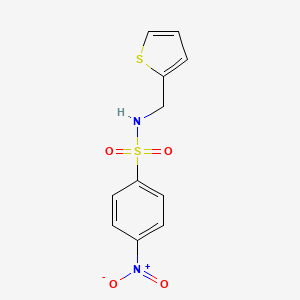 4-nitro-N-(thiophen-2-ylmethyl)benzenesulfonamide