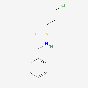 molecular formula C10H14ClNO2S B2711826 N-benzyl-3-chloropropane-1-sulfonamide CAS No. 90945-14-5