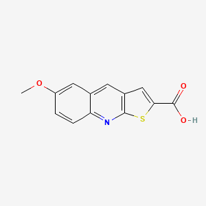 molecular formula C13H9NO3S B2711827 6-Methoxy-thieno[2,3-b]quinoline-2-carboxylic acid CAS No. 462067-71-6