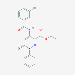 Ethyl 4-(3-bromobenzamido)-6-oxo-1-phenyl-1,6-dihydropyridazine-3-carboxylate