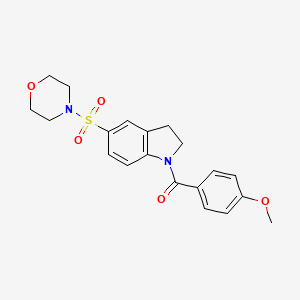 4-Methoxyphenyl 5-(morpholin-4-ylsulfonyl)indolinyl ketone