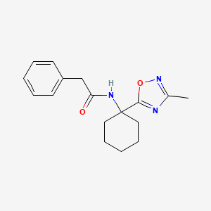 N-[1-(3-methyl-1,2,4-oxadiazol-5-yl)cyclohexyl]-2-phenylacetamide