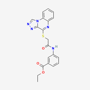 Ethyl 3-{[([1,2,4]triazolo[4,3-a]quinoxalin-4-ylthio)acetyl]amino}benzoate
