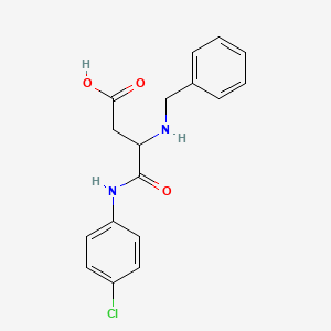 molecular formula C17H17ClN2O3 B2711960 N~2~-benzyl-N-(4-chlorophenyl)-alpha-asparagine CAS No. 945492-14-8