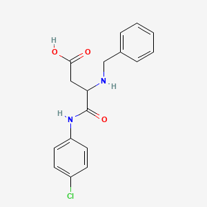 B2711960 N~2~-benzyl-N-(4-chlorophenyl)-alpha-asparagine CAS No. 945492-14-8