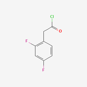 molecular formula C8H5ClF2O B2711963 2,4-Difluorophenylacetyl chloride CAS No. 141060-00-6; 51336-94-8