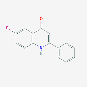 molecular formula C15H10FNO B027120 6-氟-2-苯基-4-喹啉醇 CAS No. 103914-44-9