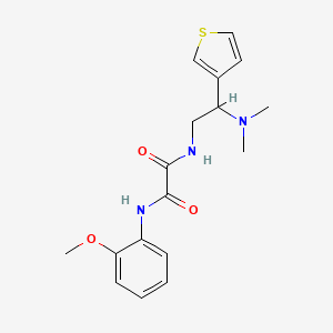 molecular formula C17H21N3O3S B2712077 N1-(2-(dimethylamino)-2-(thiophen-3-yl)ethyl)-N2-(2-methoxyphenyl)oxalamide CAS No. 946200-09-5