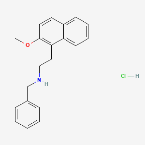 molecular formula C20H22ClNO B2712108 Benzyl[2-(2-methoxynaphthalen-1-yl)ethyl]amine hydrochloride CAS No. 2126178-36-5