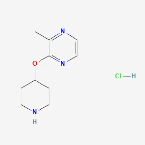 2-Methyl-3-(piperidin-4-yloxy)pyrazine hydrochloride