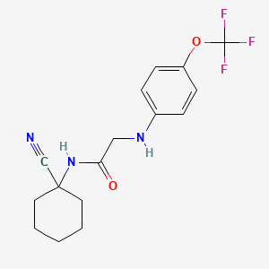 N-(1-cyanocyclohexyl)-2-{[4-(trifluoromethoxy)phenyl]amino}acetamide