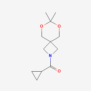 Cyclopropyl(7,7-dimethyl-6,8-dioxa-2-azaspiro[3.5]nonan-2-yl)methanone