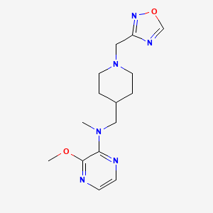 3-Methoxy-N-methyl-N-[[1-(1,2,4-oxadiazol-3-ylmethyl)piperidin-4-yl]methyl]pyrazin-2-amine