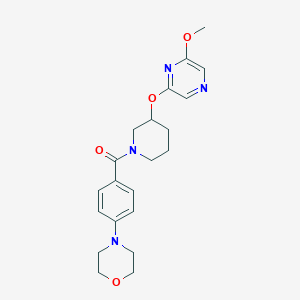 (3-((6-Methoxypyrazin-2-yl)oxy)piperidin-1-yl)(4-morpholinophenyl)methanone