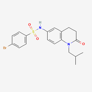 4-bromo-N-(1-isobutyl-2-oxo-1,2,3,4-tetrahydroquinolin-6-yl)benzenesulfonamide