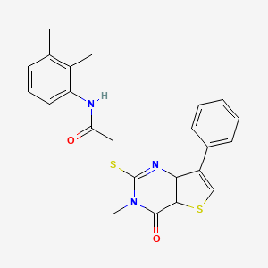 N-(2,3-dimethylphenyl)-2-[(3-ethyl-4-oxo-7-phenyl-3,4-dihydrothieno[3,2-d]pyrimidin-2-yl)thio]acetamide