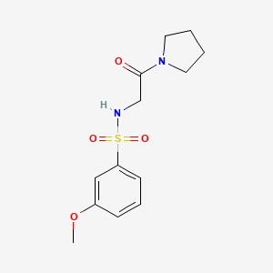 3-methoxy-N-(2-oxo-2-pyrrolidin-1-ylethyl)benzenesulfonamide
