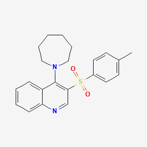 4-(Azepan-1-yl)-3-(4-methylphenyl)sulfonylquinoline