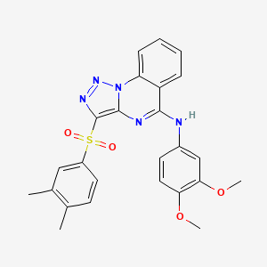 N-(3,4-dimethoxyphenyl)-3-[(3,4-dimethylphenyl)sulfonyl][1,2,3]triazolo[1,5-a]quinazolin-5-amine
