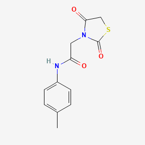 2-(2,4-dioxo-1,3-thiazolidin-3-yl)-N-(4-methylphenyl)acetamide