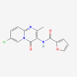 N-(7-chloro-2-methyl-4-oxo-4H-pyrido[1,2-a]pyrimidin-3-yl)furan-2-carboxamide