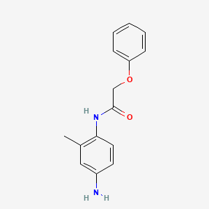 molecular formula C15H16N2O2 B2712234 N-(4-amino-2-methylphenyl)-2-phenoxyacetamide CAS No. 59442-12-5