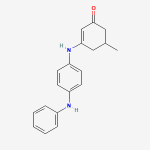 5-Methyl-3-((4-(phenylamino)phenyl)amino)cyclohex-2-EN-1-one