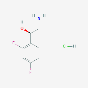 molecular formula C8H10ClF2NO B2712263 (1R)-2-Amino-1-(2,4-difluorophenyl)ethanol;hydrochloride CAS No. 2343964-49-6