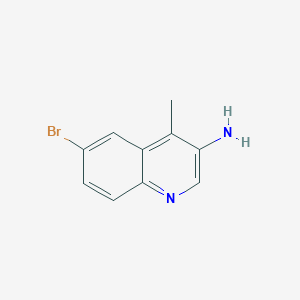 molecular formula C10H9BrN2 B2712272 6-Bromo-4-methylquinolin-3-amine CAS No. 1201646-50-5