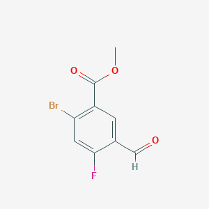 molecular formula C9H6BrFO3 B2712274 Methyl 2-bromo-4-fluoro-5-formylbenzoate CAS No. 2248338-92-1
