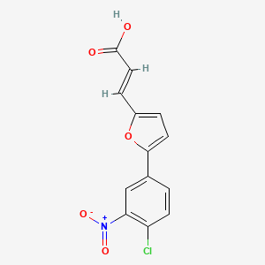 (2E)-3-[5-(4-chloro-3-nitrophenyl)furan-2-yl]prop-2-enoic acid