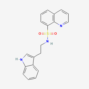 molecular formula C19H17N3O2S B2712277 N-[2-(1H-吲哚-3-基)乙基]-8-喹啉磺酰胺 CAS No. 66462-93-9