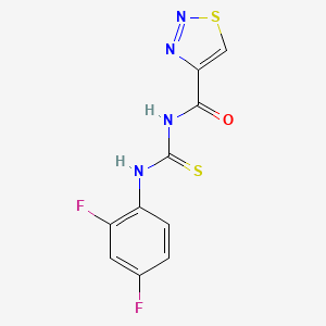 N-(2,4-difluorophenyl)-N'-(1,2,3-thiadiazol-4-ylcarbonyl)thiourea