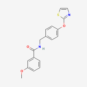 3-methoxy-N-(4-(thiazol-2-yloxy)benzyl)benzamide