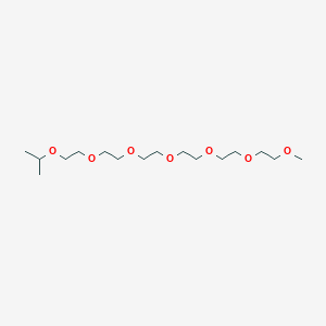 molecular formula C16H34O7 B027123 21-Methyl-2,5,8,11,14,17,20-heptaoxadocosane CAS No. 100258-43-3