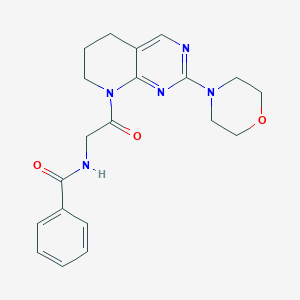 N-(2-(2-morpholino-6,7-dihydropyrido[2,3-d]pyrimidin-8(5H)-yl)-2-oxoethyl)benzamide