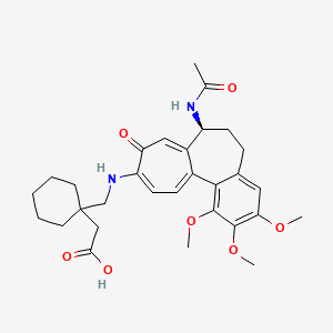 (S)-2-(1-(((7-acetamido-1,2,3-trimethoxy-9-oxo-5,6,7,9-tetrahydrobenzo[a]heptalen-10-yl)amino)methyl)cyclohexyl)acetic acid