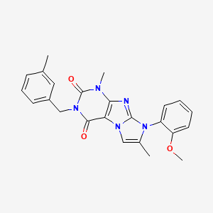 8-(2-methoxyphenyl)-1,7-dimethyl-3-(3-methylbenzyl)-1H-imidazo[2,1-f]purine-2,4(3H,8H)-dione