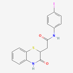 N-(4-iodophenyl)-2-(3-oxo-3,4-dihydro-2H-1,4-benzothiazin-2-yl)acetamide