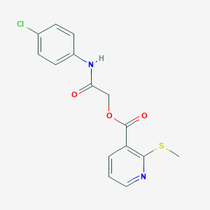 [2-(4-Chloroanilino)-2-oxoethyl] 2-methylsulfanylpyridine-3-carboxylate