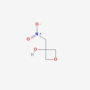 molecular formula C4H7NO4 B2712513 3-(Nitromethyl)oxetan-3-ol CAS No. 1419518-51-6